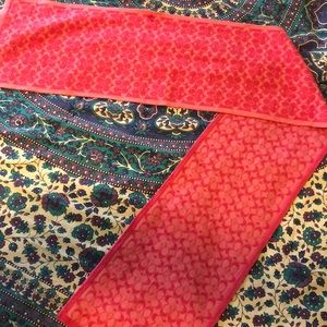 Coach merino wool scarf - pink